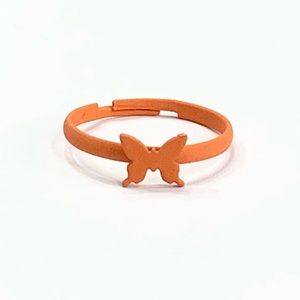 New Orange Butterfly Ring